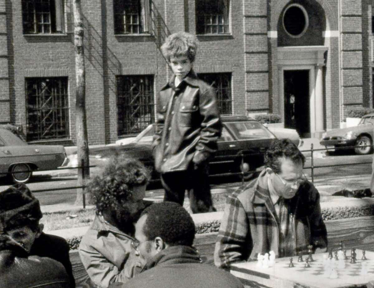 Fernando in Washington Square, 1976.