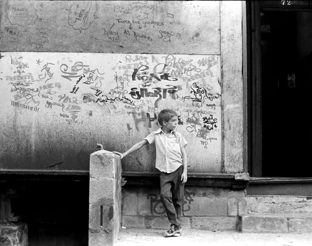 Fernando on East 3rd Street, 1974.