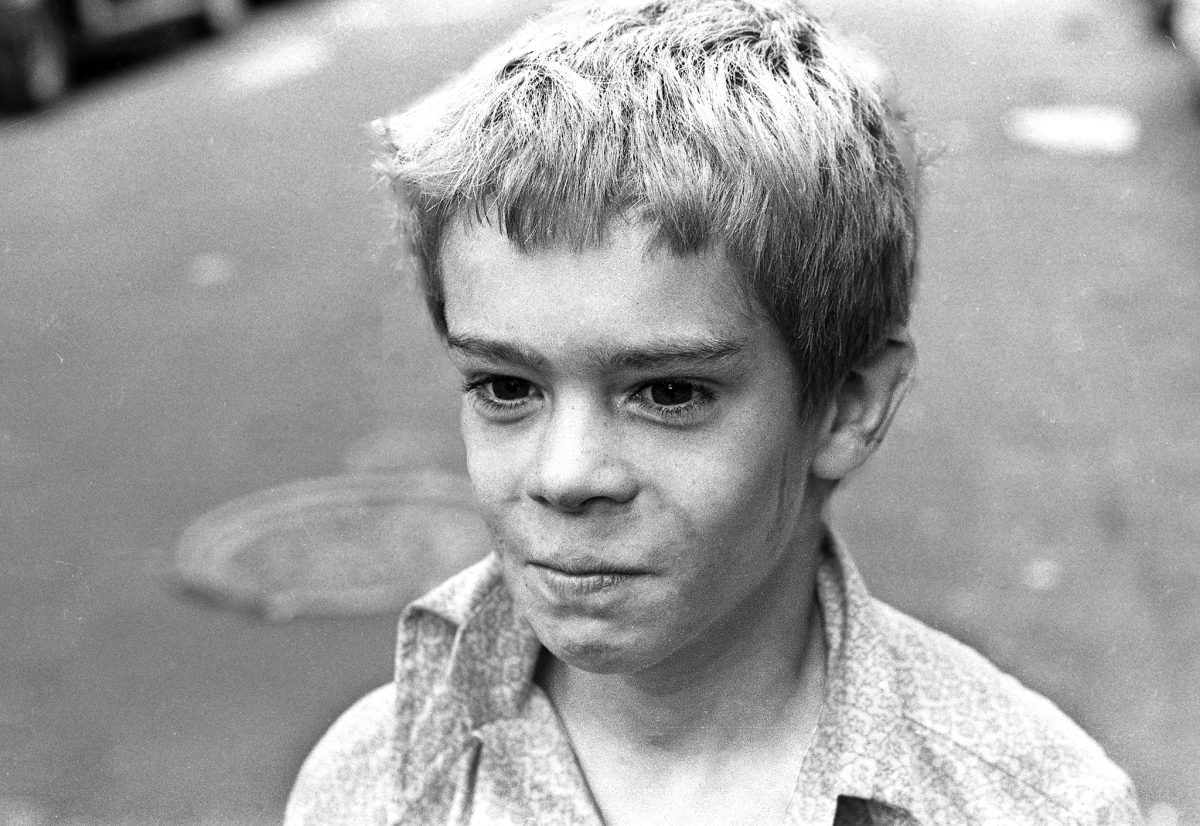 Guilty of Playing Hooky! Fernando on East 3rd Street, 1975.