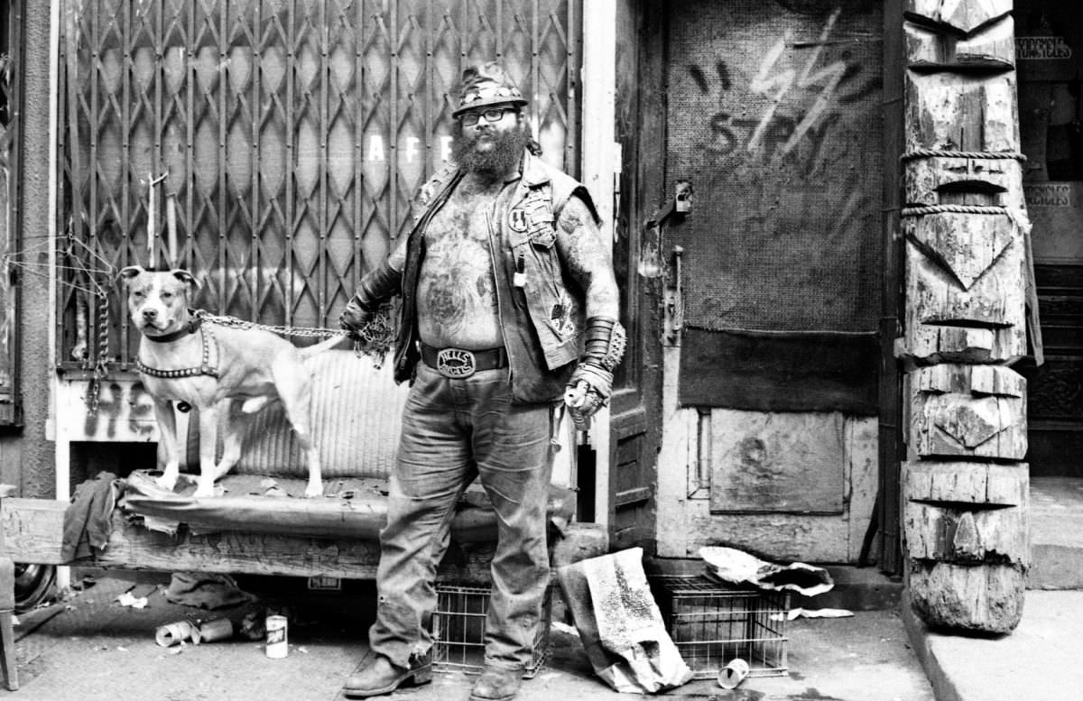 Big Vinny on East 3rd Street, 1974.