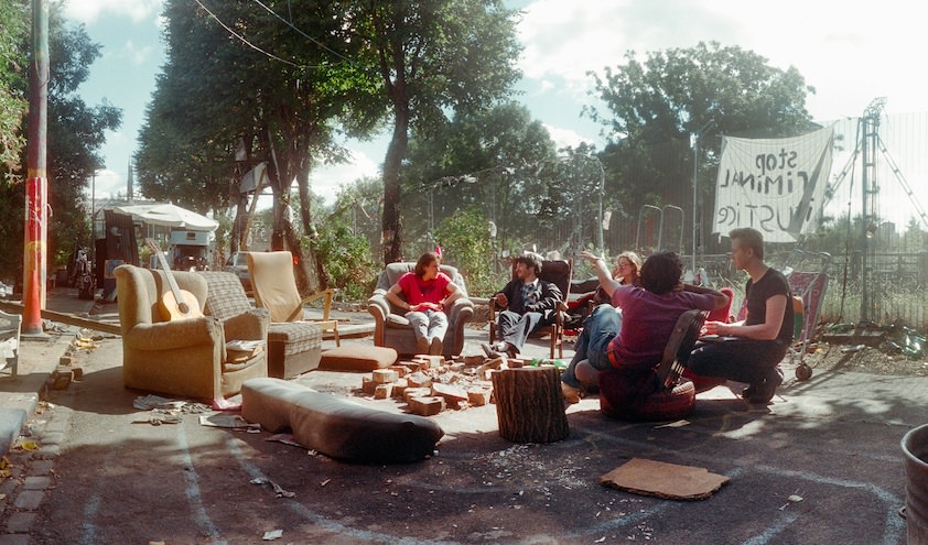 M11 Link Campaign, Claremont Rd, Leyton, Waltham Forest, 1994