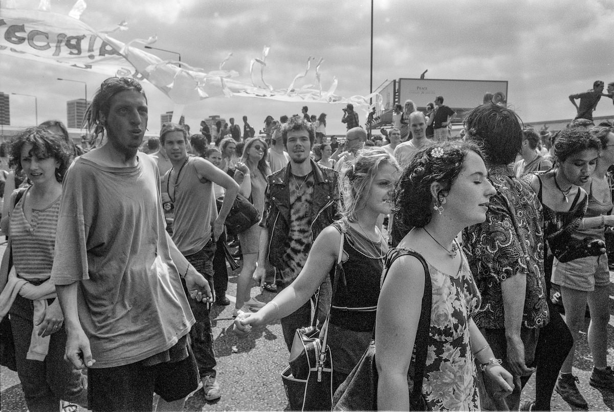 The 1996 Party Protest that Blocked the M41 Motorway in London
