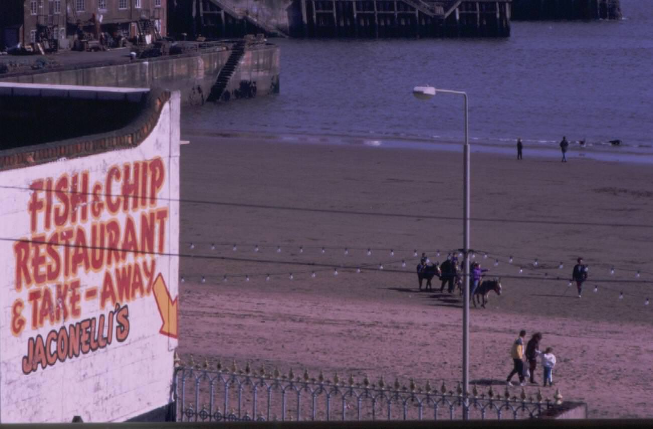 Jaconellis Scarborough vintage wall art signwriting North Yorkshire, 1980s