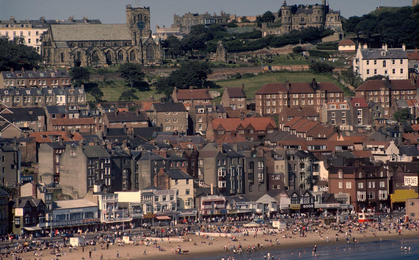 The seaside town of Scarborough, 1980s.