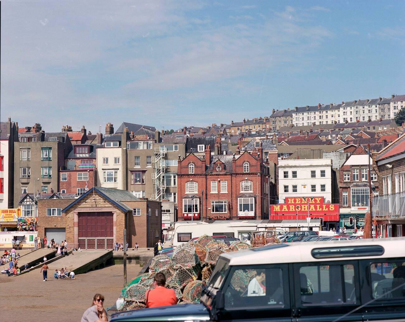 The beach and sea front at Scarborough, 1990s