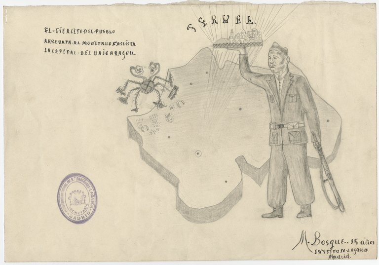 The Spanish Civil War of 1936 through Children Drawings