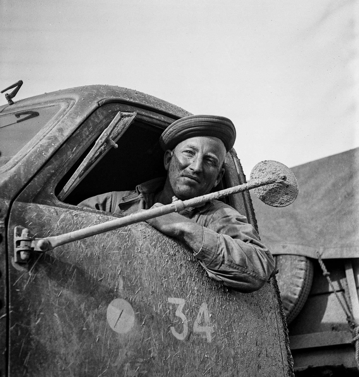 Private James C. Boone of Ardmore, Oklahoma, a trucker in civilian life.