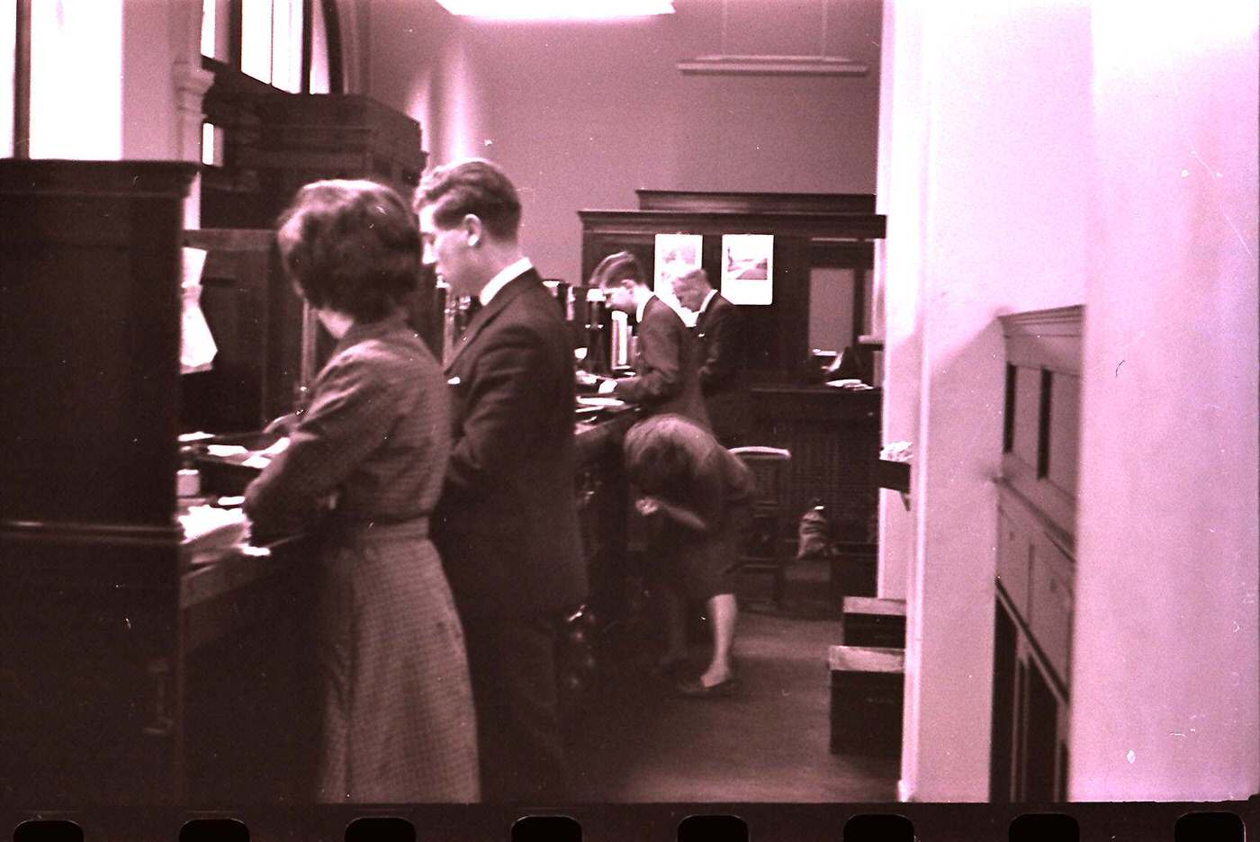 Vintage Photos Show the Staff at a London Westminster Bank, 1960