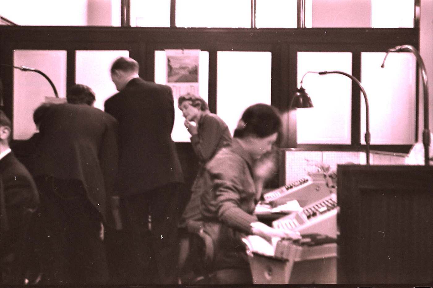 Vintage Photos Show the Staff at a London Westminster Bank, 1960