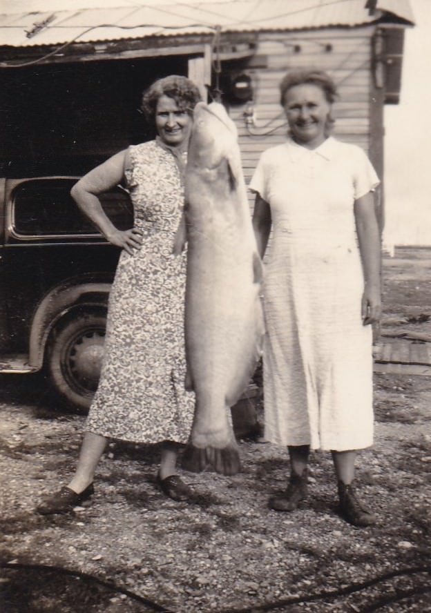 Hilarious Vintage Photos of Women Holding their Fish