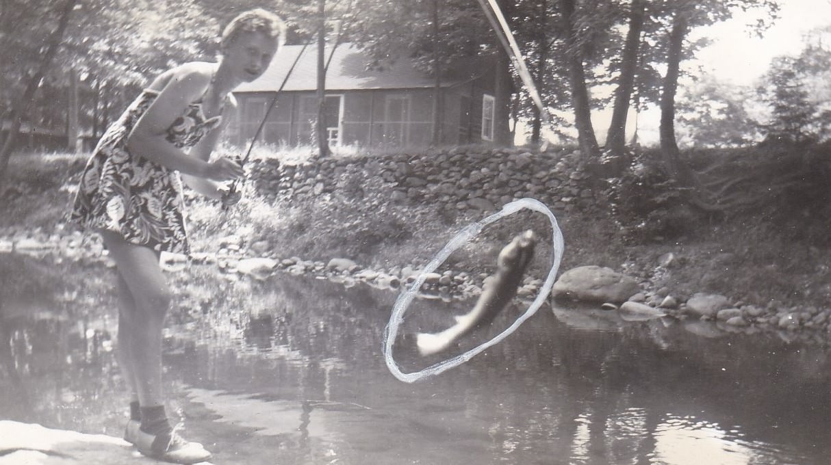 Hilarious Vintage Photos of Women Holding their Fish