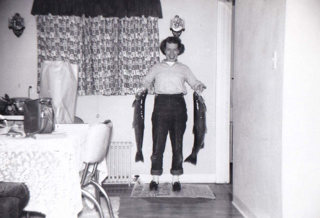 Hilarious Vintage Photos of Women Holding their Fish