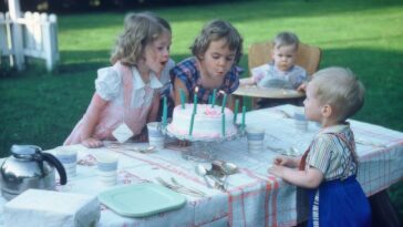 Children at their Birthday Parties 1950s