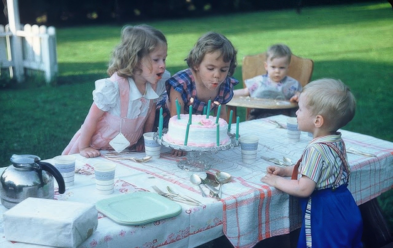 Children at their Birthday Parties 1950s
