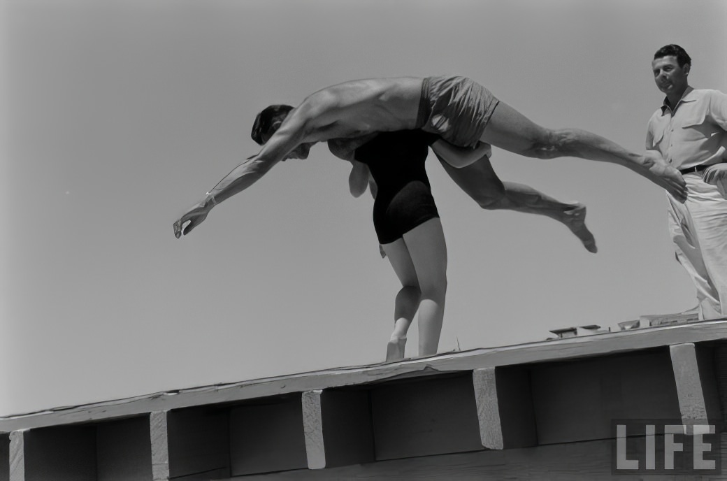 April Atkins: 12-Year-Old Strong Girl at Muscle Beach Who Could Carry Five People, 1954