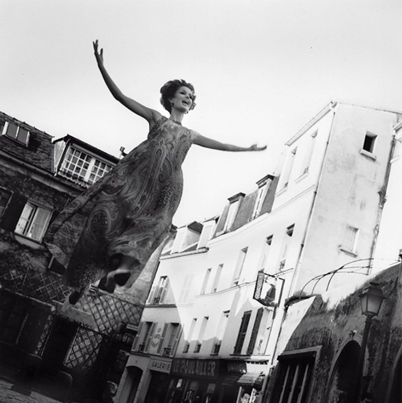 Defying Gravity: Melvin Sokolsky's Fashion Models Take Flight in 1965