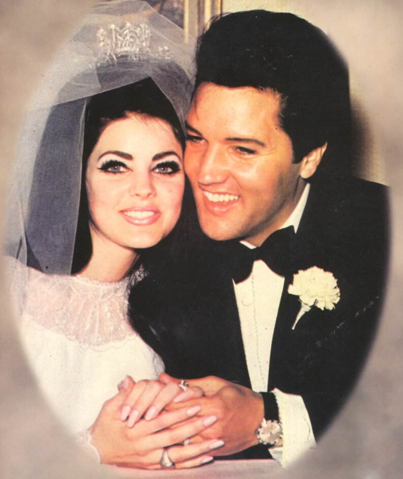 Fabulous Photos of Elvis and Priscilla Presley on Their Wedding Day on May 1, 1967