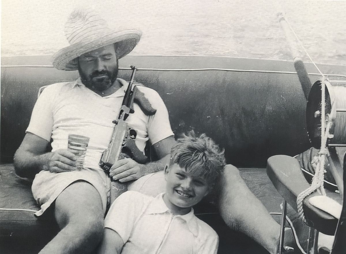 Fishing with gun