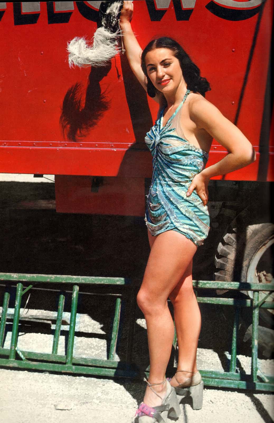 aerial ballet showgirl, 1949
