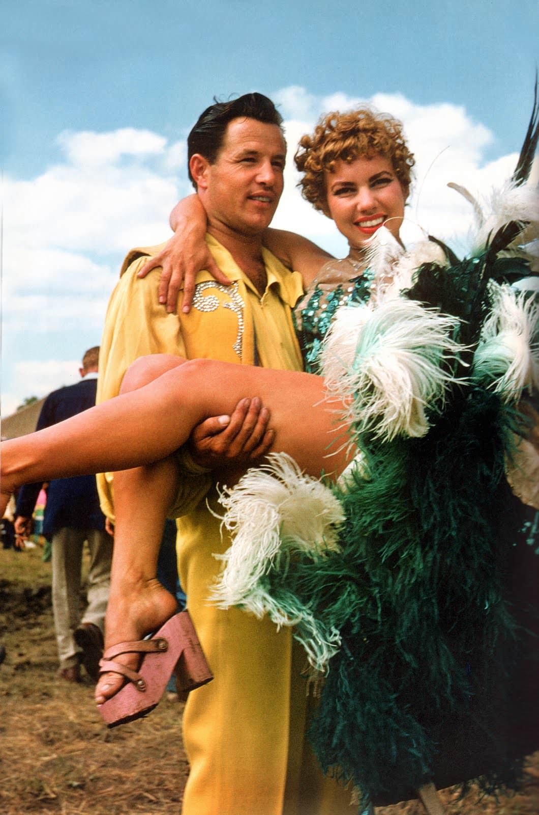 circus performer couple, 1954