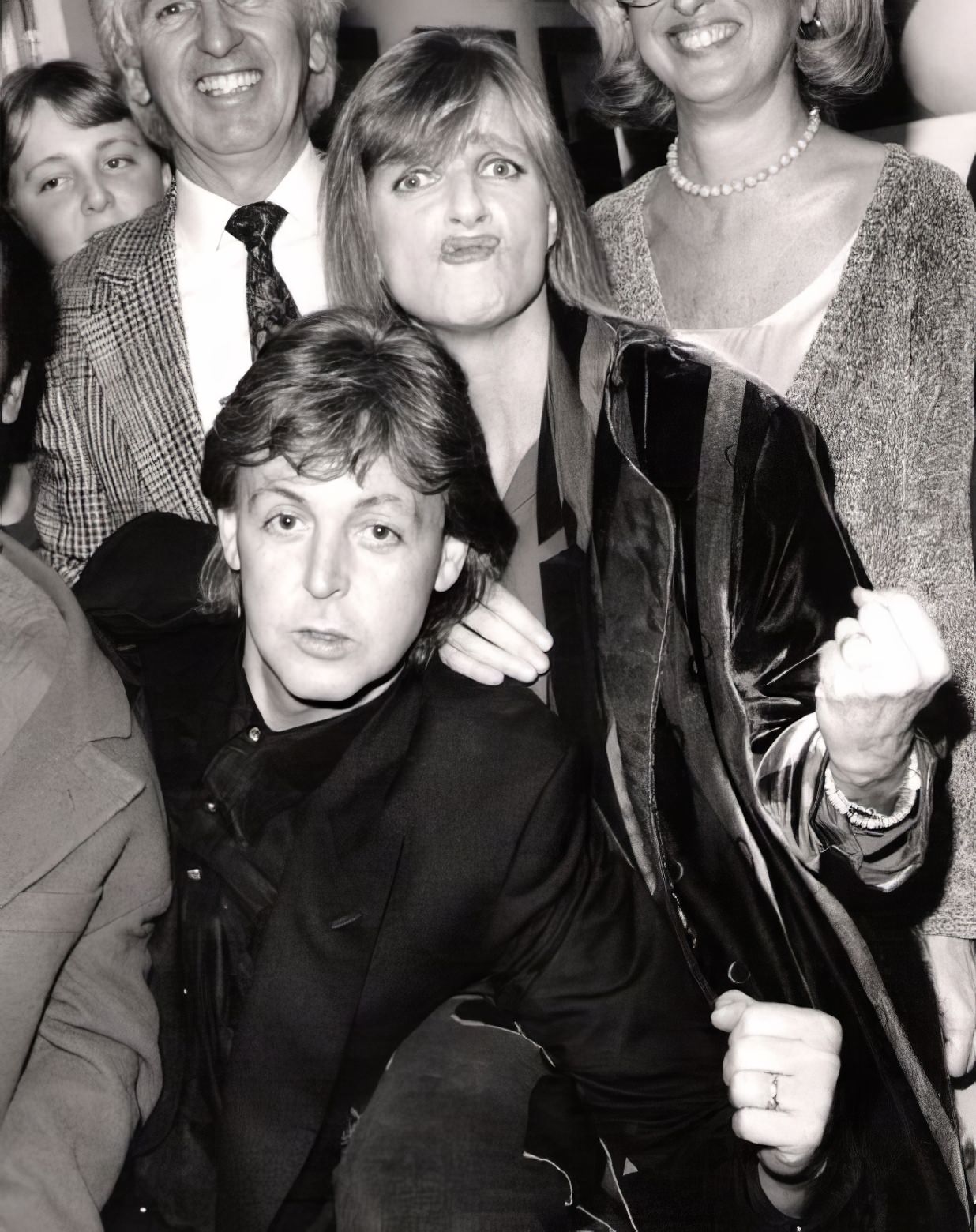 Paul and Linda McCartney at a launch party for Linda's last book.