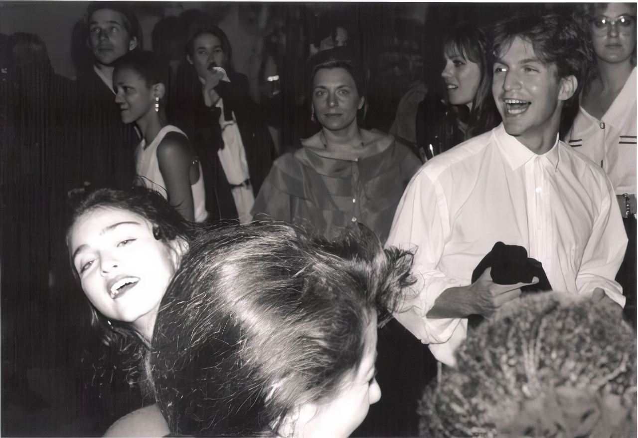 Madonna at a private party hosted by the late photographer Herb Ritts.