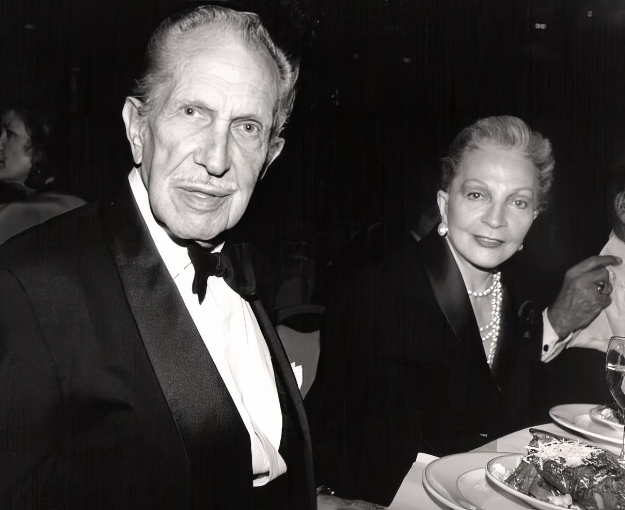 Actor Vincent Price and wife Coral Browne, not long before Price passed away...this taken at a small fund-raising dinner in Beverly Hills.