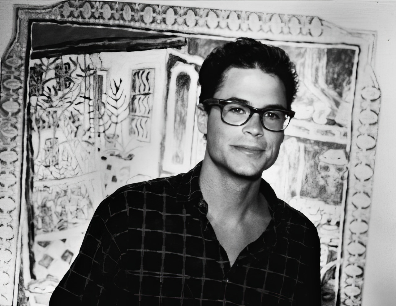 Rob Lowe at a gallery opening in West Hollywood.