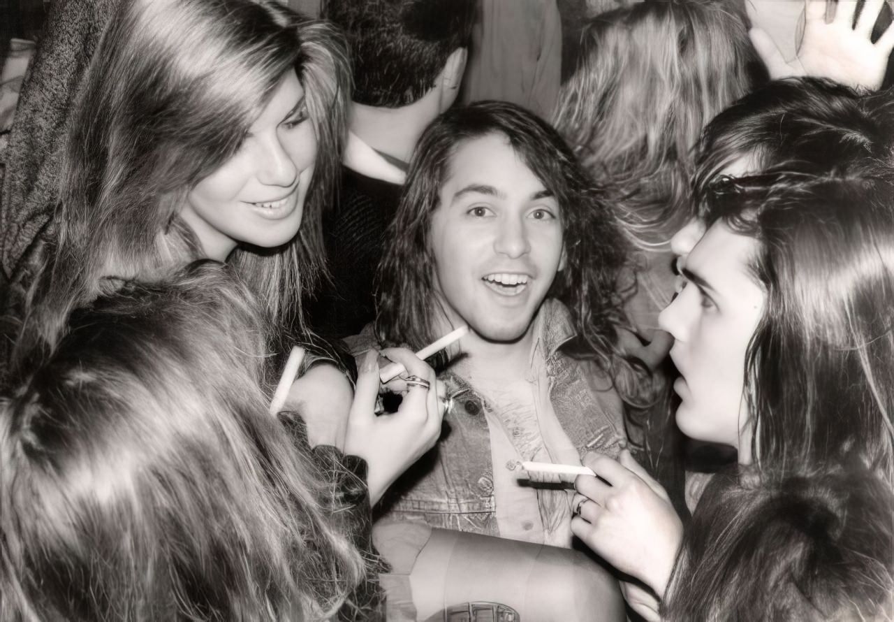 Hair and cigarettes on Sunset Strip.