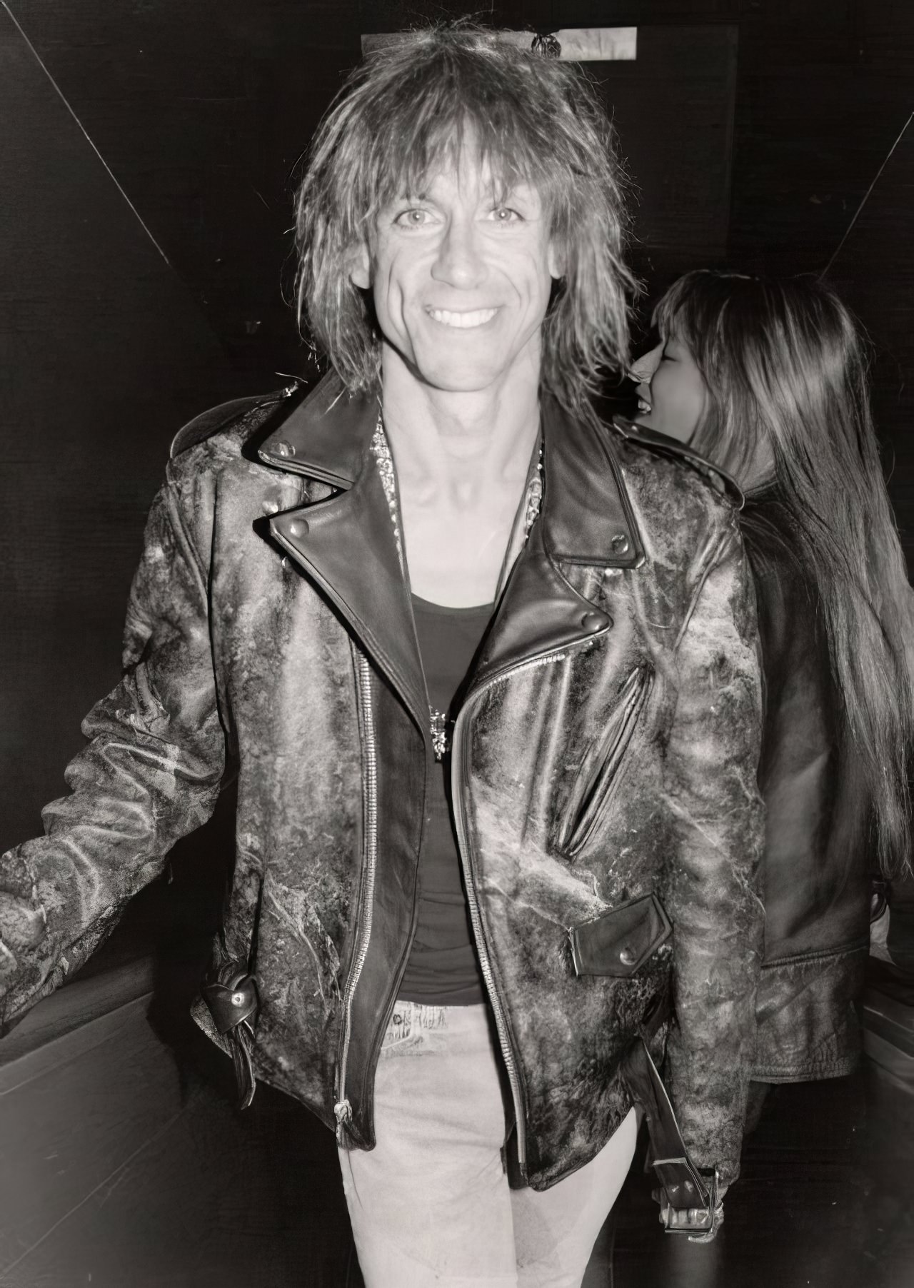 Iggy Pop off-stage.