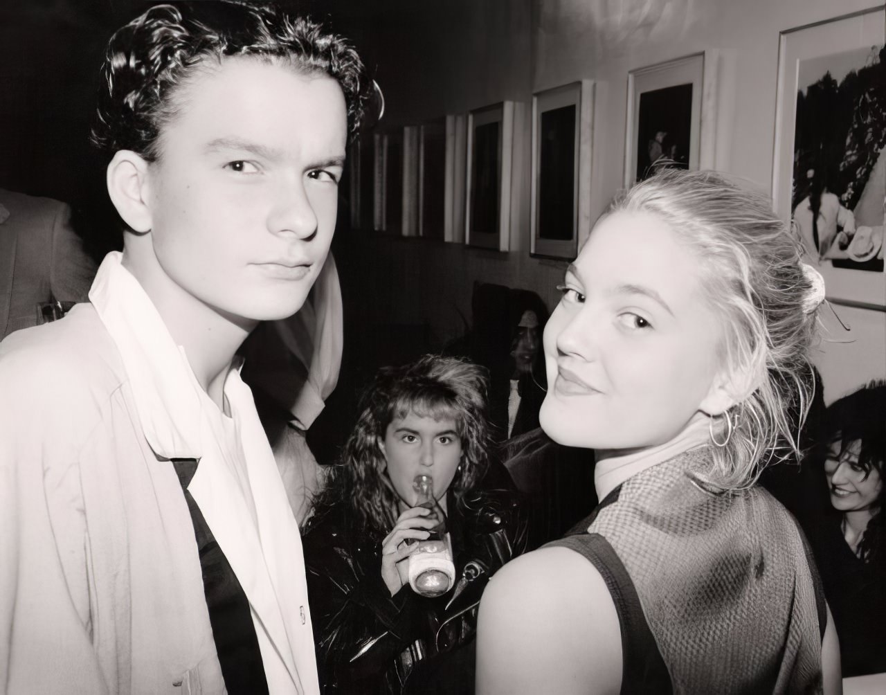 Balthazar Getty and Drew Barrymore at a private party to celebrate the publishing of photographer Greg Gorman's first book.
