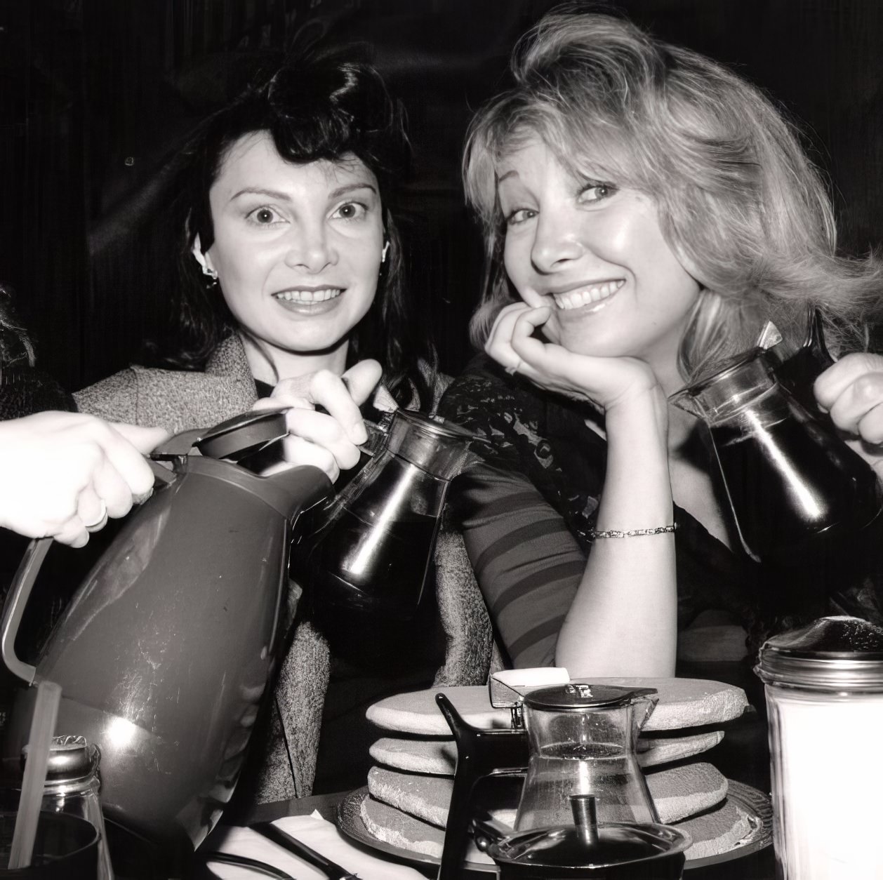 Toni Bazil and Terri Garr at the I-Hop on Santa Monica Blvd.