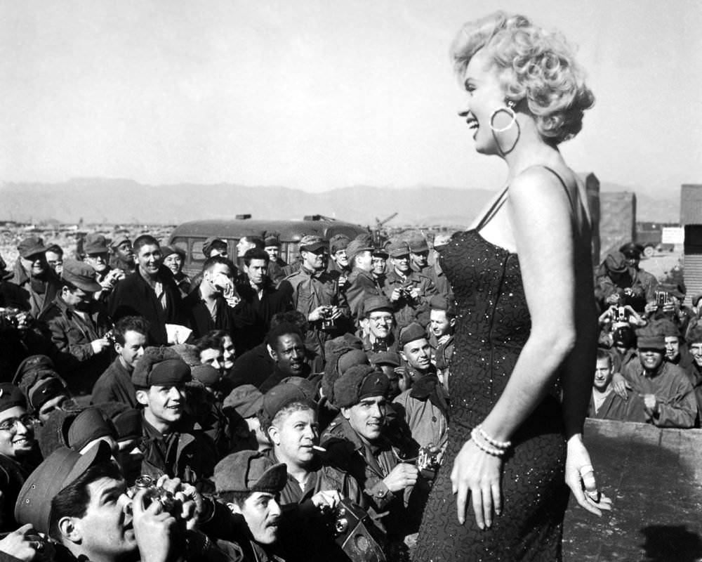When Marilyn Monroe Visited Korea in 1954 to Entertain the U.S. Troops