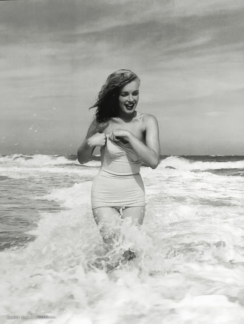 A Day at the Beach with 23-Year-Old Marilyn Monroe: Tobay Beach, in the Summer of 1949