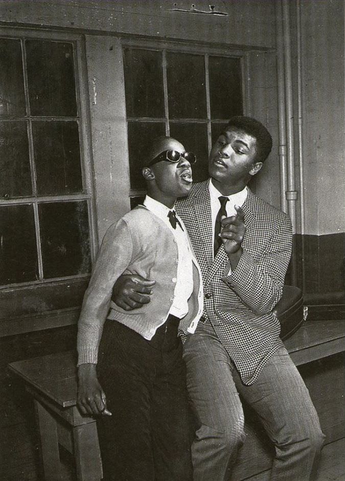 with Stevie Wonder