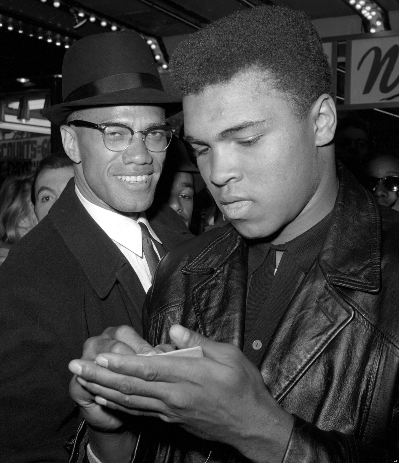 with Malcolm X