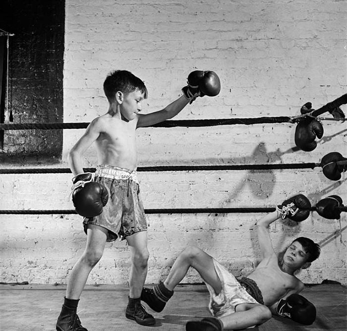 Police Athletic League boxing, 1946.