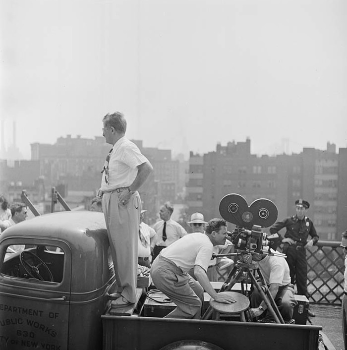 A film crew, 1947.