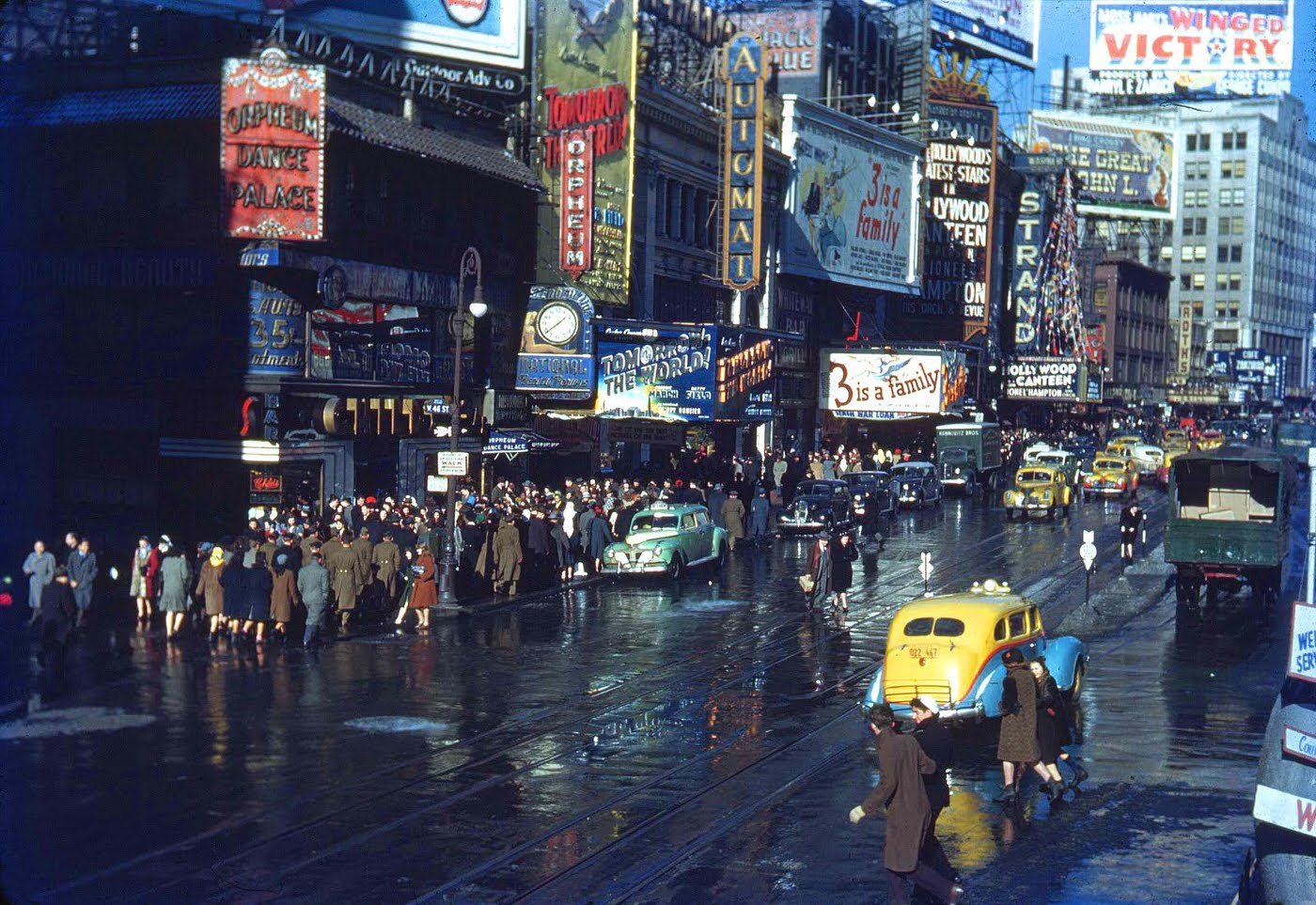 Old theater marquees, 1944