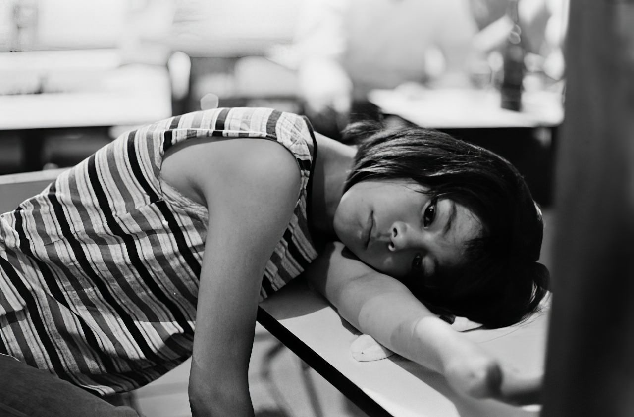 Yoko, 17 years old, in Tokyo, 1964.