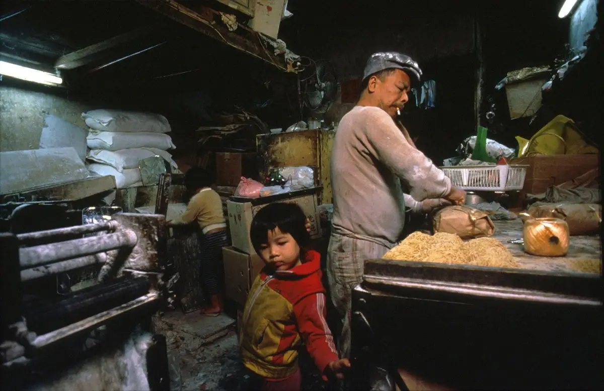 Hui Tuy Choy opened his noodle factory in 1965, free to ignore codes about health, fire, and labor.