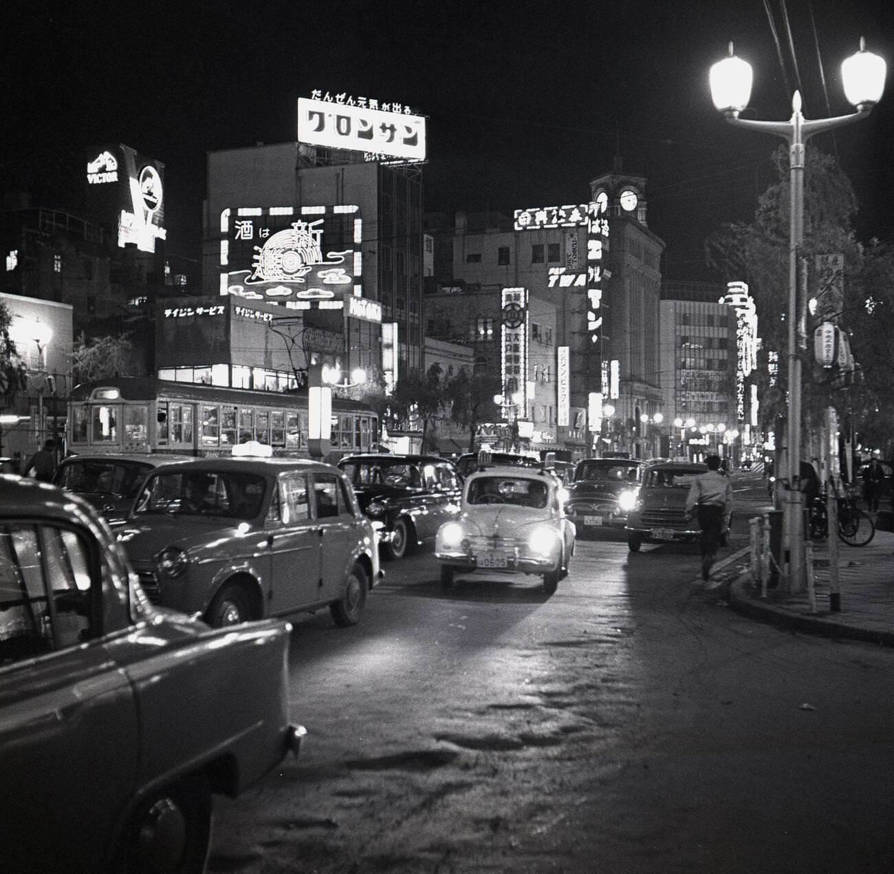 A historical picture of Tokyo, 1950s.