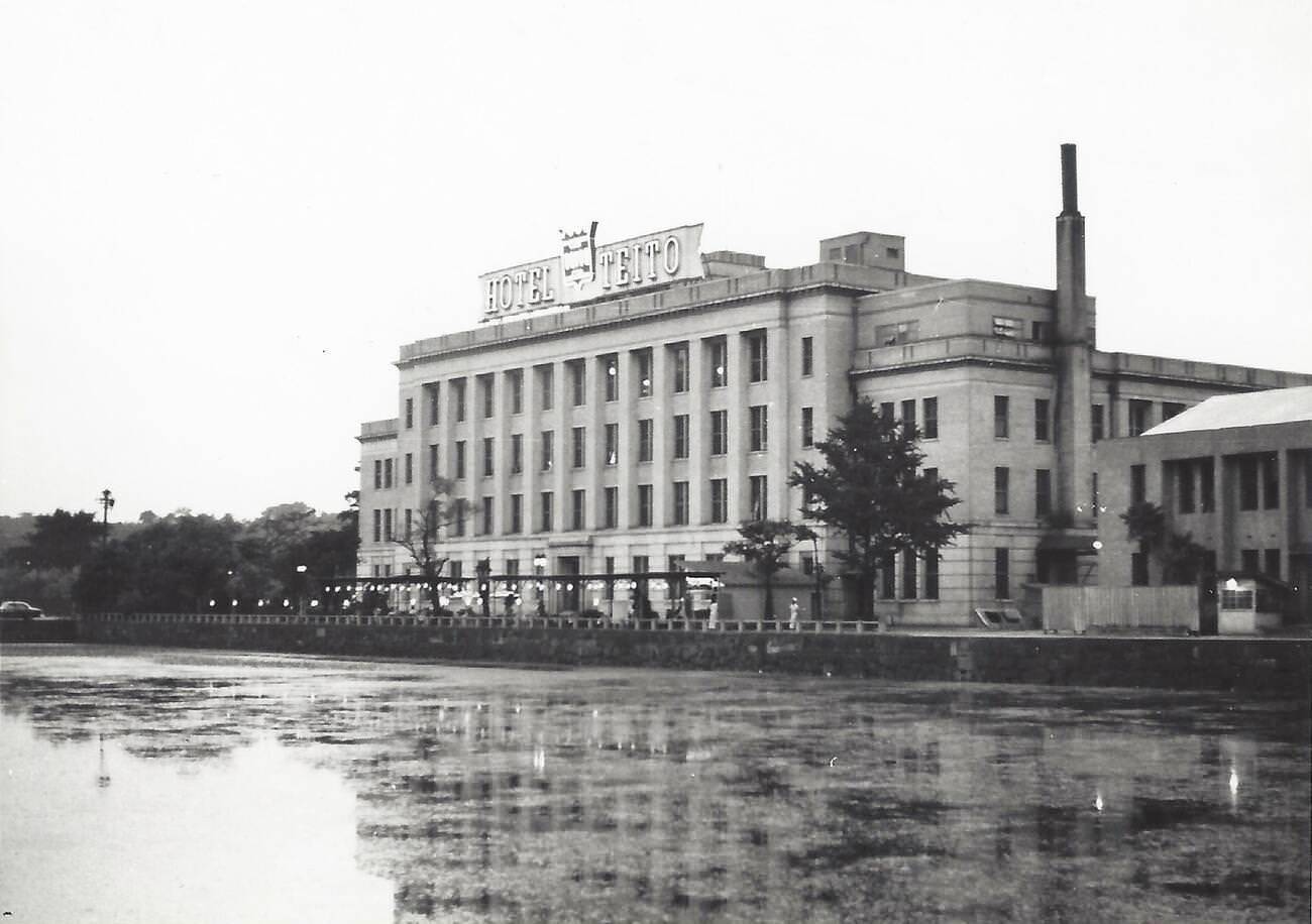 Canal near Annex Ave, Tokyo, 1954.