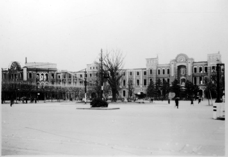 Tokyo Station, 1940s.