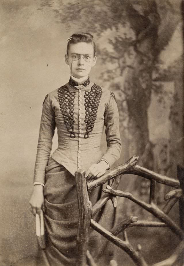 Woman with glasses, Providence, Rhode Island studio