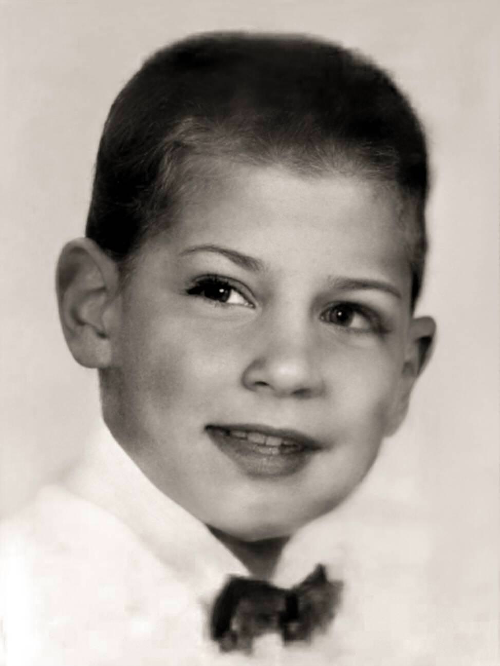Steve Jobs, aged 7, 1962.