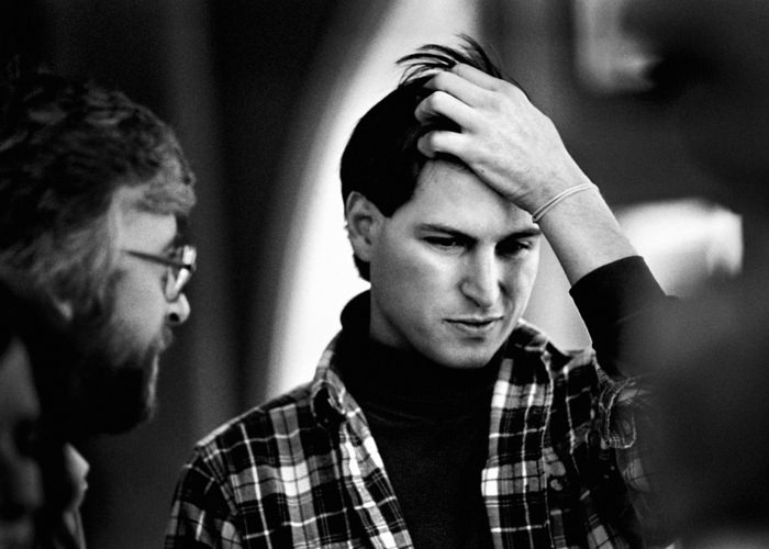 Steve Jobs thinks during a NeXT offsite meeting, 1987.
