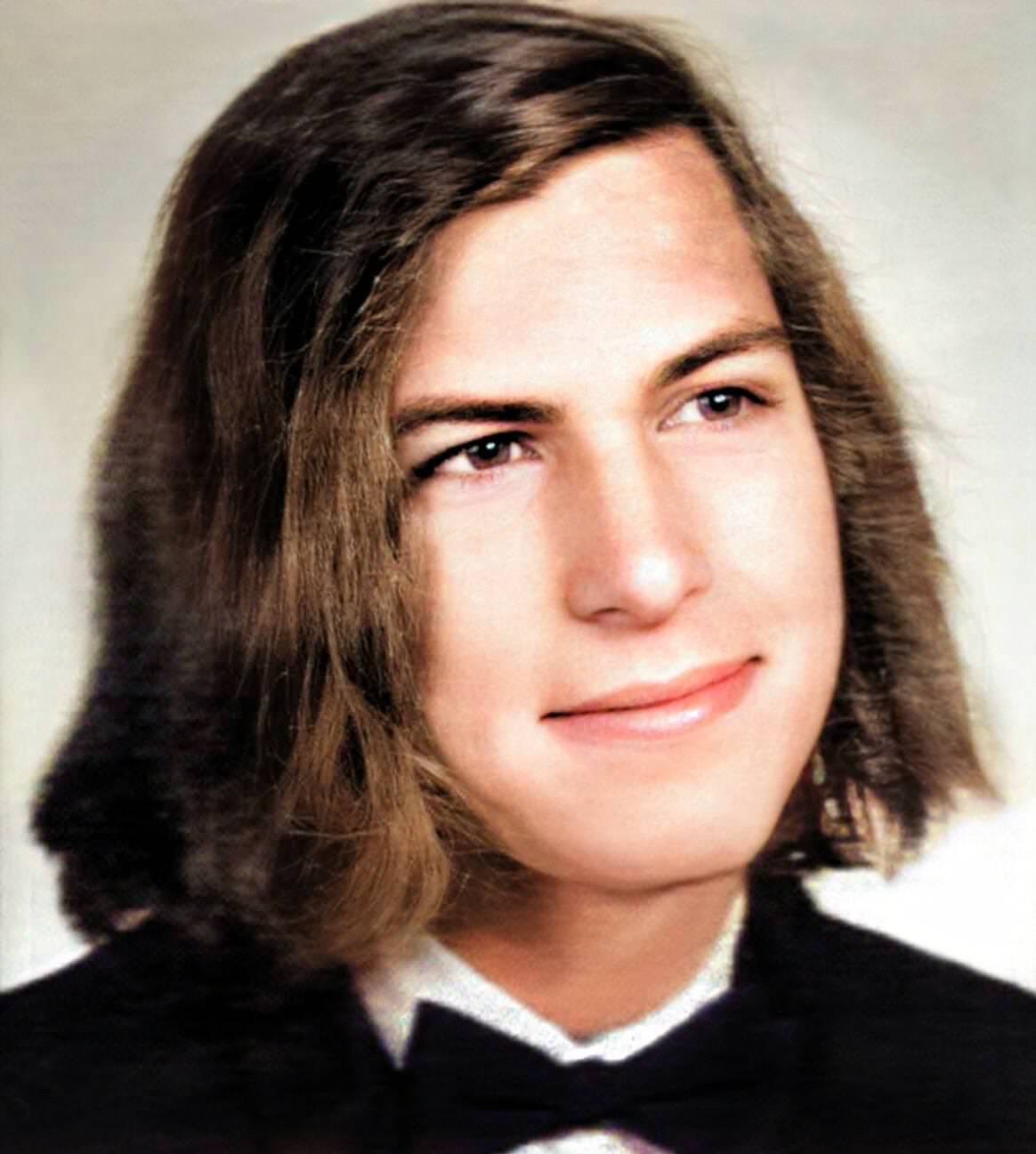 Steve Jobs, aged 17, 1972.