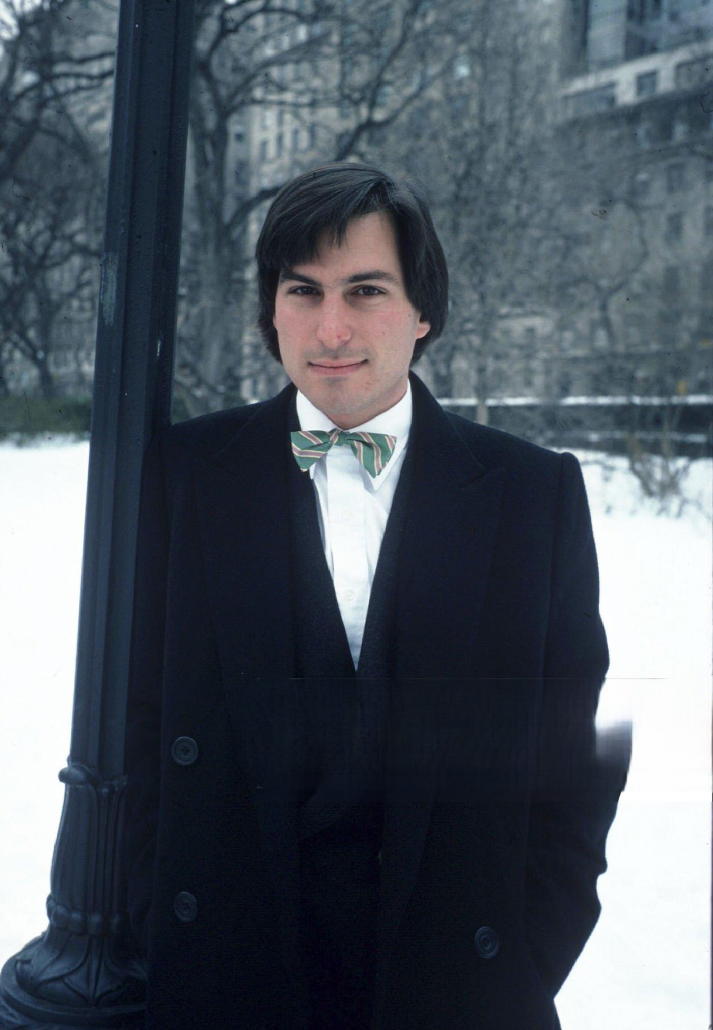 Steve Jobs in New York City, 1984.