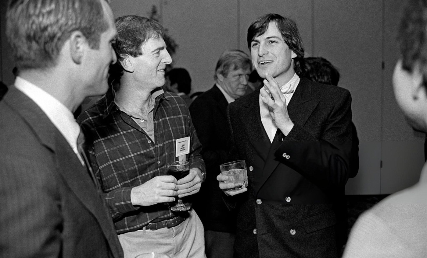 Steve Jobs at the annual PC Forum in Phoenix, Arizona, 1984.